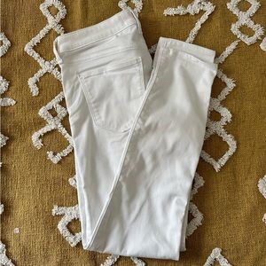 Abercrombie & Fitch White Jean Legging Mid Rise